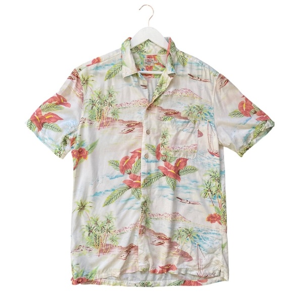 Faherty Kona Convertible Collar Printed EcoVero Camp Shirt Multi Men’s - Picture 10 of 13
